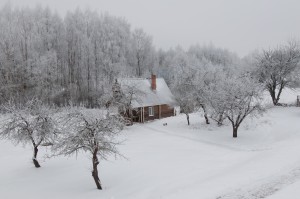 Банька русская зимой Базаотдыха Струсто Белоруссия банька Браслав усадьба